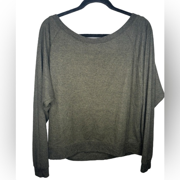 Nation LTD Dark Green Scoop Neck Long Sleeve Sweater Size Large - Picture 6 of 9